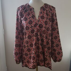 Simply Southern Blouse- Red and Black